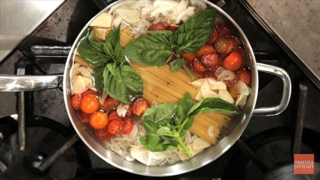Martha Stewart's One Pot Pasta Recipe Is Easy To Follow And The Result