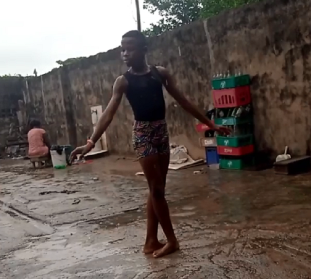 11yearold Nigerian dancing barefoot in the rain lands rare