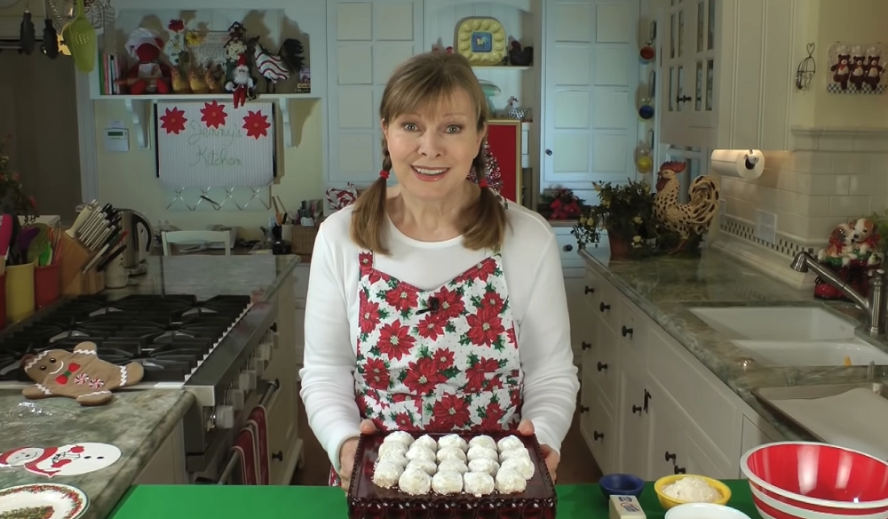 Mix 6 ingredients in a bowl for this easy Christmas snowball cookie recipe