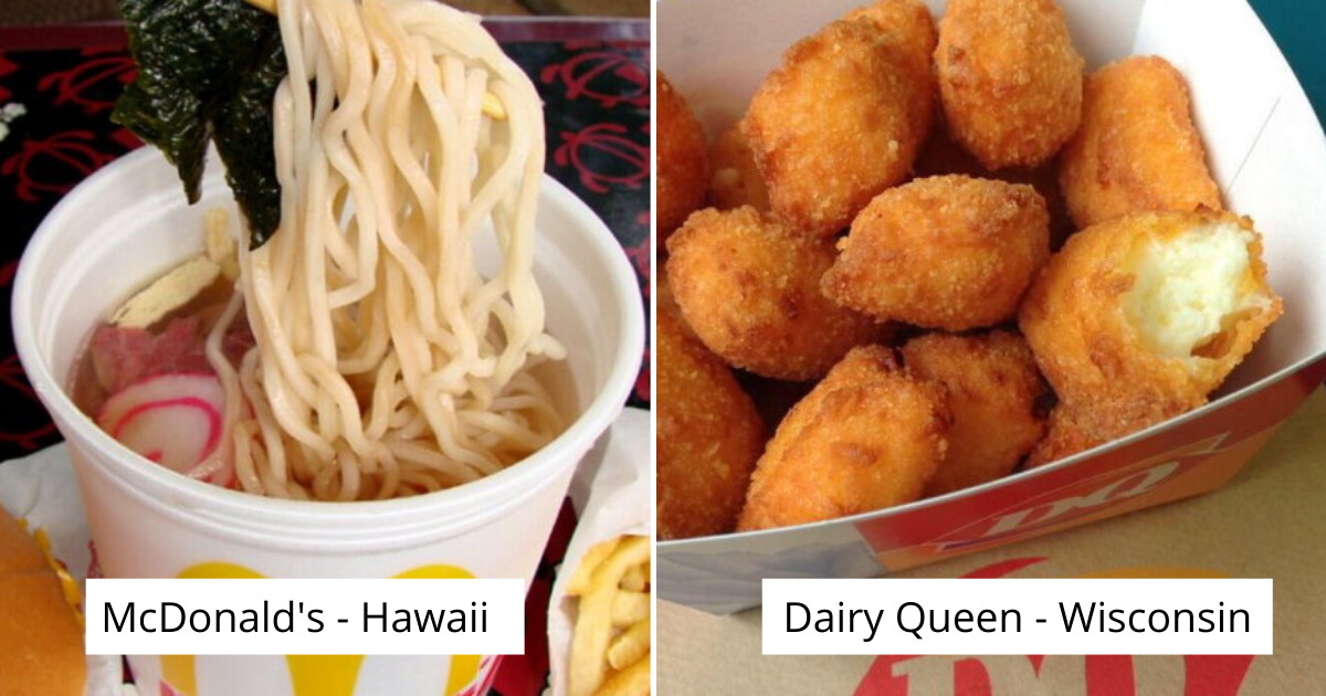 45 Strange FastFood Choices Only Available In Certain States