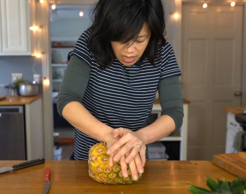 This pineapple pullapart technique makes eating this fruit so much easier