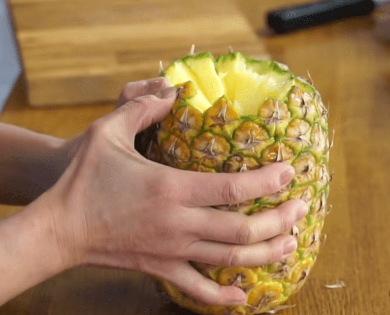 This pineapple pullapart technique makes eating this fruit so much easier