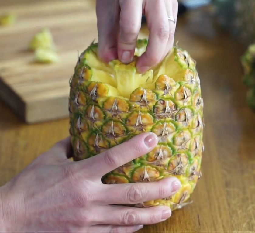 This pineapple pullapart technique makes eating this fruit so much easier