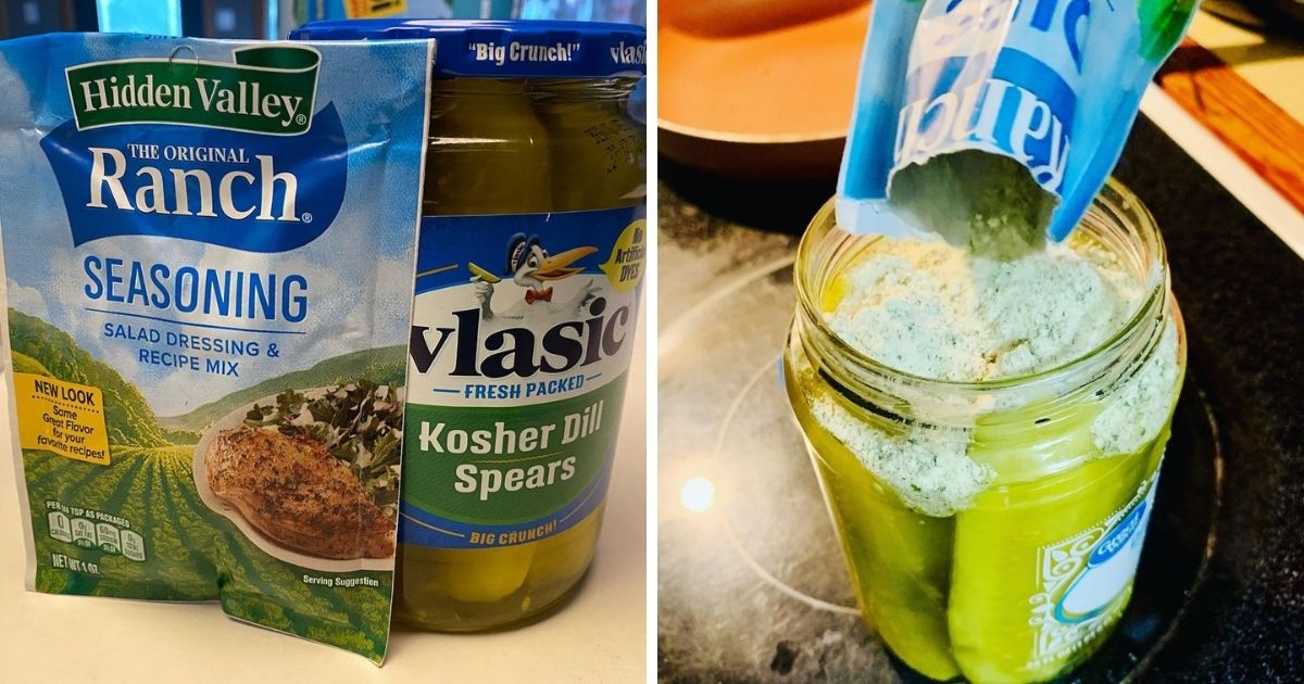 People are dumping ranch seasoning packets into pickle jars for a tangy twist