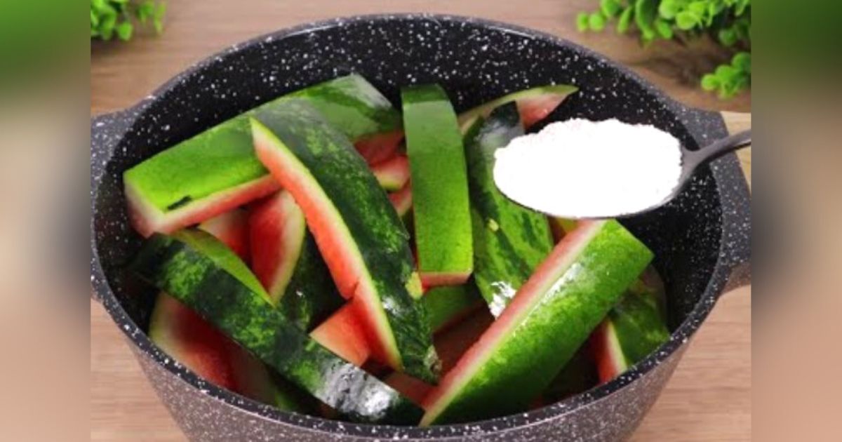 Deliciously simple candied watermelon rind recipe